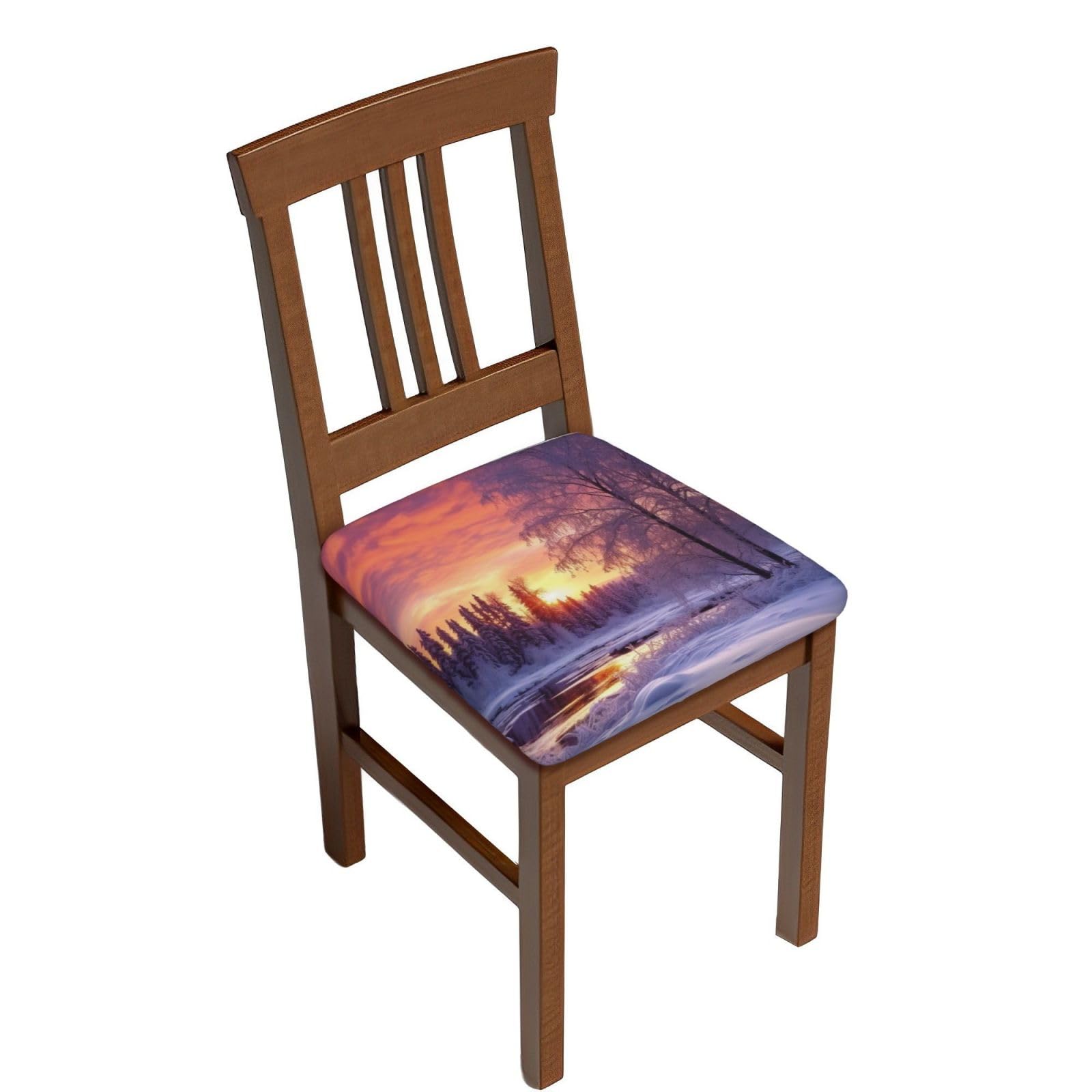 Housses de tabouret de bar en velours doux amovibles pour chaises carrées de salon