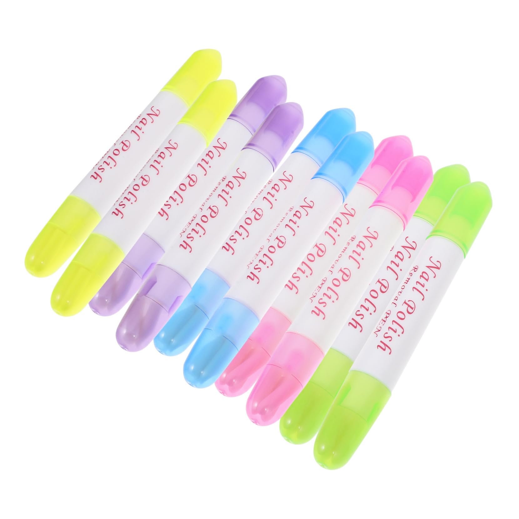MUSISALY Nail Polish Remover Pen Set 10 Pack Nail Edges Cleaner Women's Manicure Tool