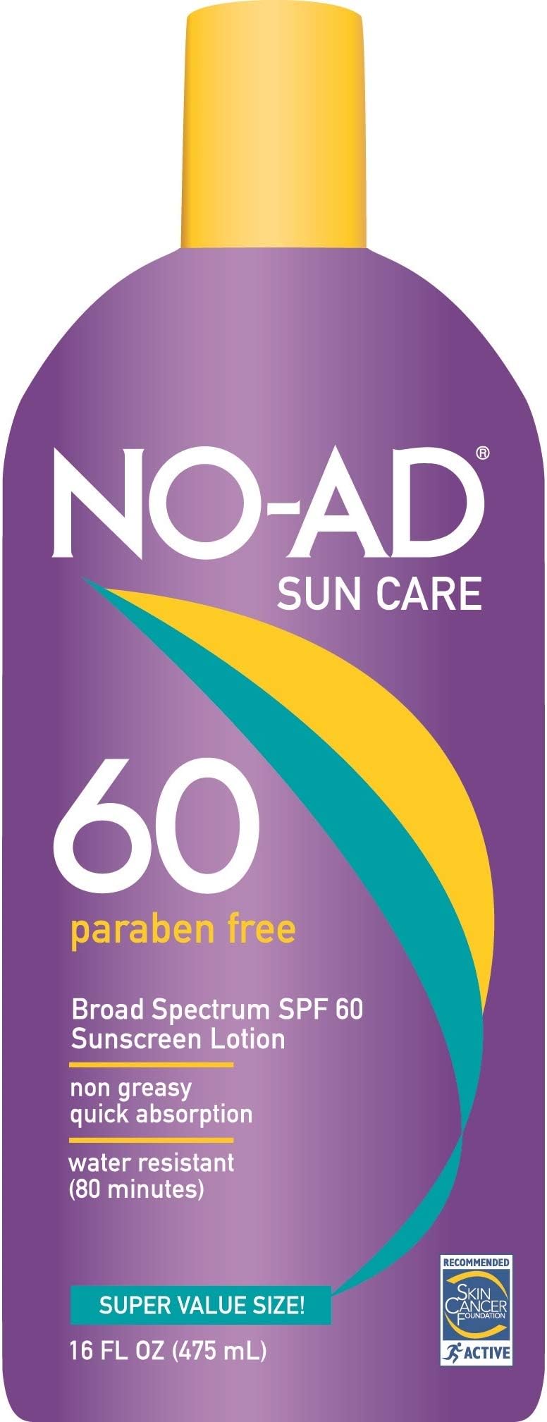 NO-AD: Sunscreen Lotion SPF 60, 16 oz by No-Ad