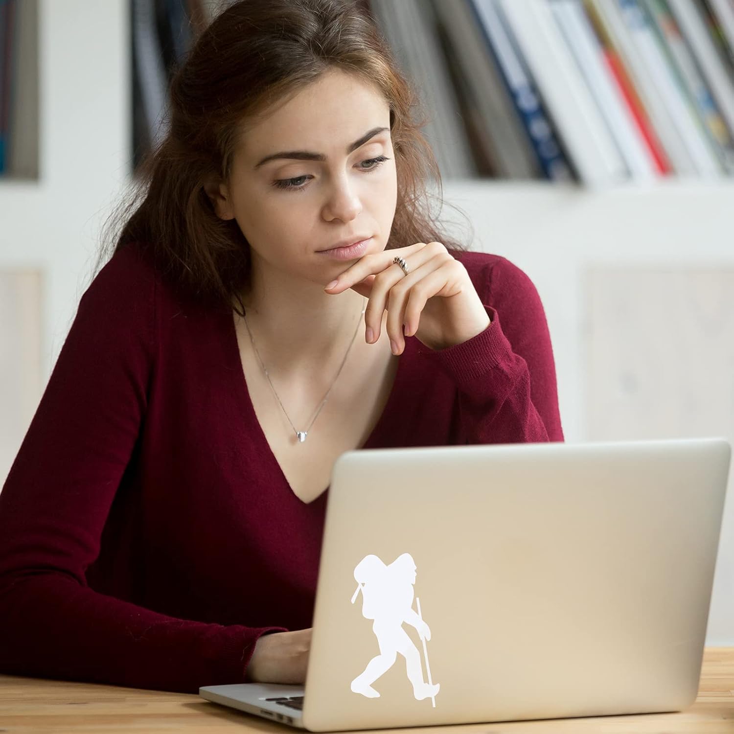 Frienda 6 Pcs Bigfoot Sasquatch Sticker Decal Fishing Gun National Flag Bigfoot Vinyl Sticker 5 Inch Funny Sasquatch Gift for Car Bumper Truck Van SUV Window Motorcycle Wall Laptop Cup Tumbler - Image 4