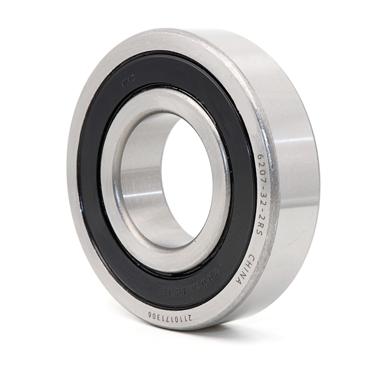 KWQNPHTRN 6207-32 6207-32-2RS 32x72x17mm Shielded Deep Groove Ball Bearings Single Row 1Pcs