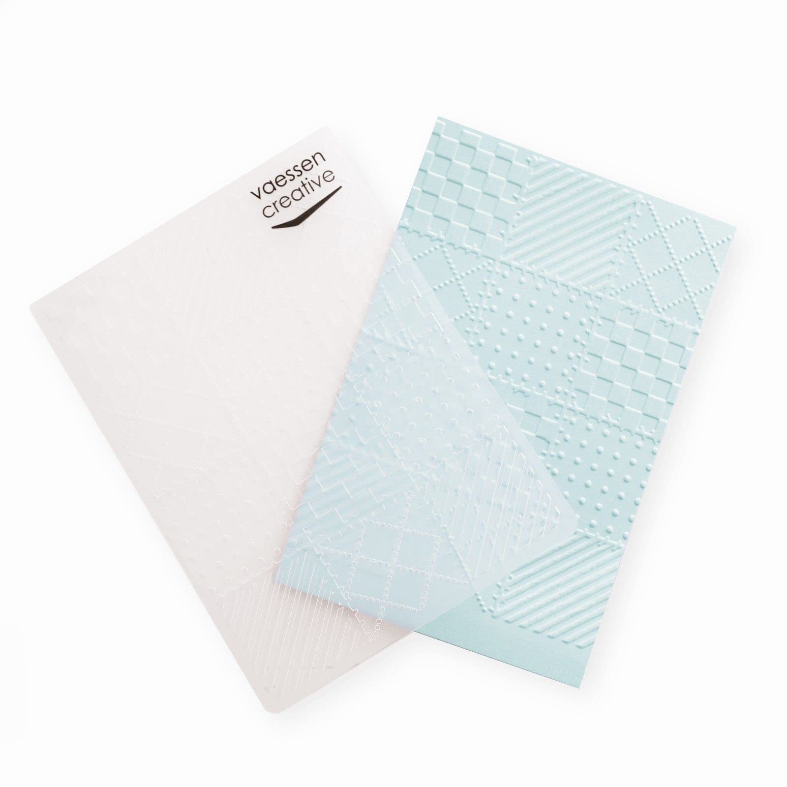 Vaessen Creative Embossing Folder Sneeuwvlok 14,6 x 10,7 cm - Embossingfolder voor Kaartenmaken, Scrapbooking, Journaling - Herbruikbaar, Nauwkeurige Resultaten, Voor Stans- en Embossingmachines