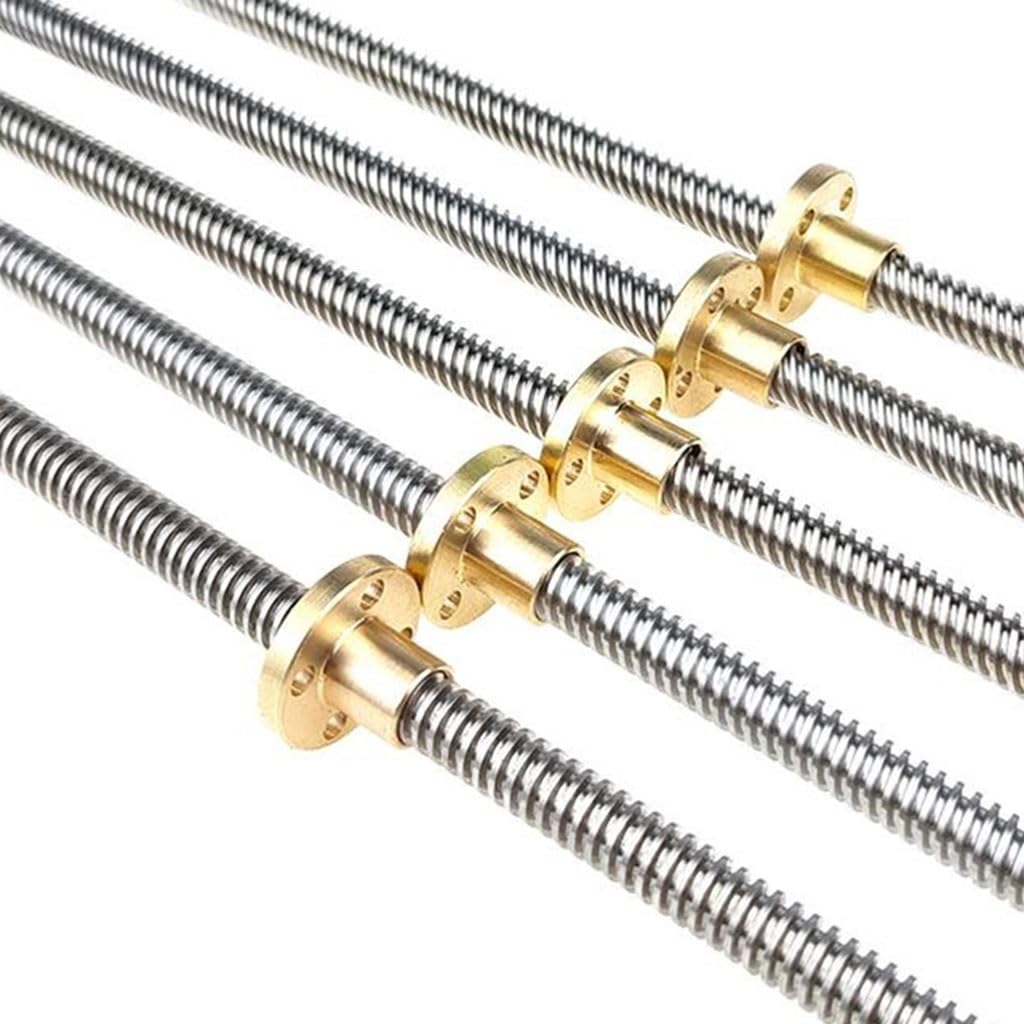 T8-Leitspindel, 1 mm, 2, 4, 8, 10, 12, 14 mm, Länge 100–800 mm, Trapezspindel, Schraube und Mutter aus Edelstahl for 3D