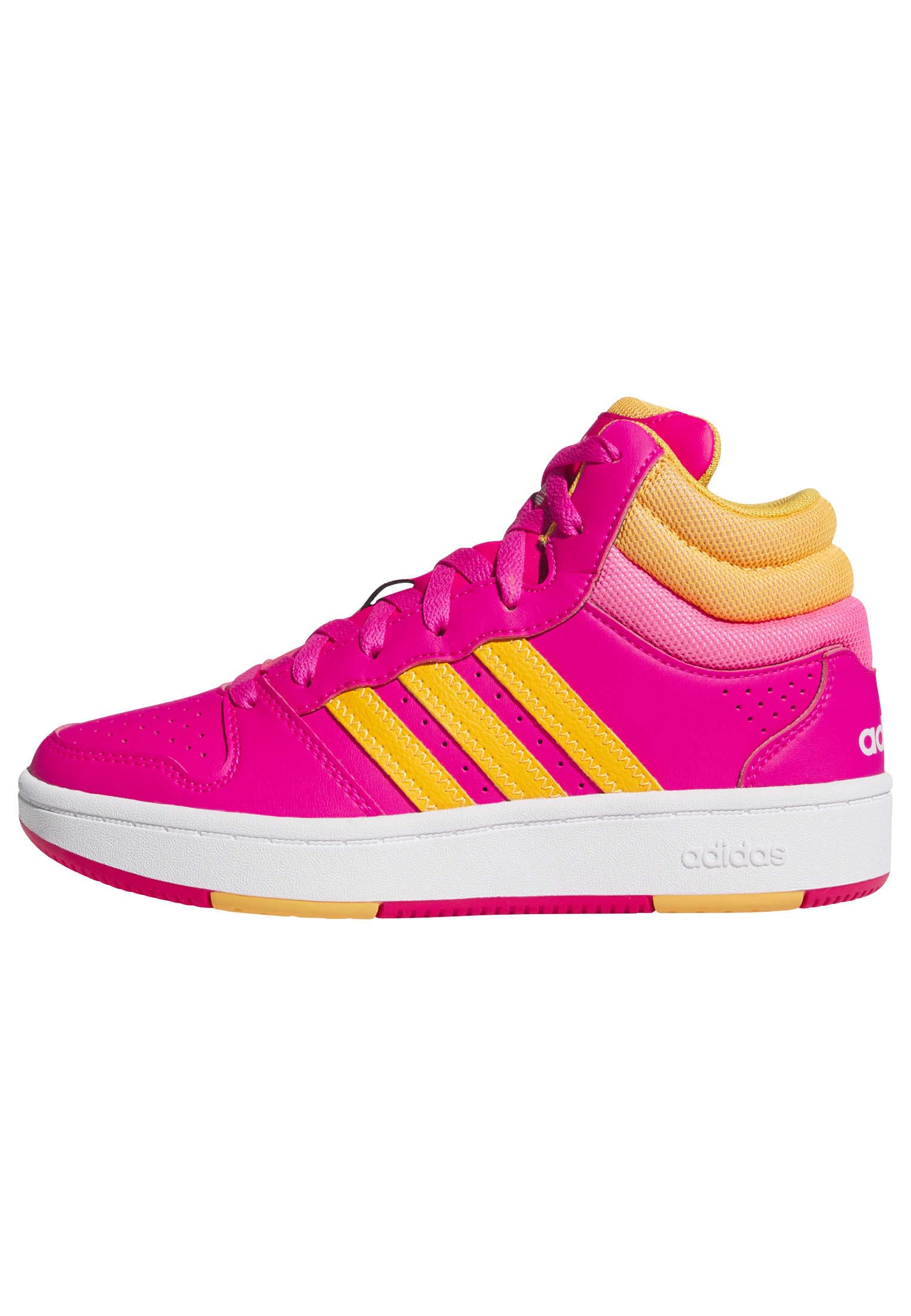 adidas Unisex Kids Hoops Mid Classic Shoes, FTWR White/FTWR White/Grey Three, 3.5 UK