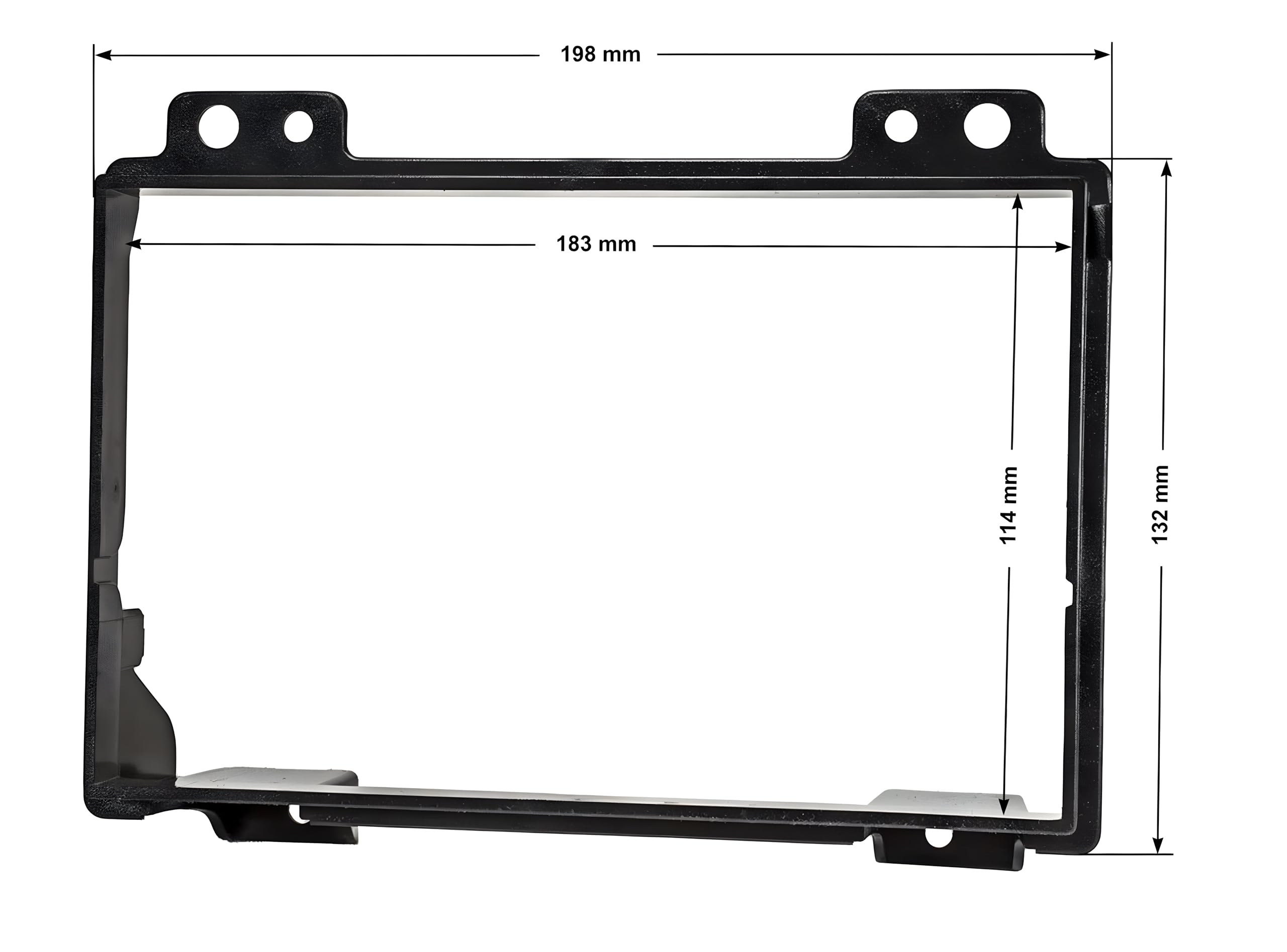 Sound-way Kit de Montage Autoradio, Façade Cadre de Radio 2 DIN, Adaptateur Compatible avec Ford Fiesta 2001-2005 / Fusion 2002-2005