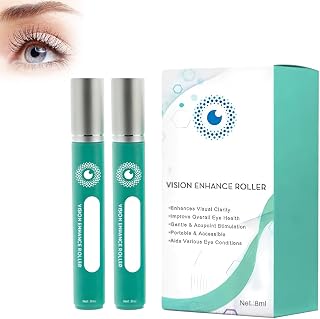 2pcs Vision Enhance Roller, Instant Eye Cream, Eye Serum, Cushioning Ears and Opacity, Relieves Eye Area Fatigue, Tightens and Tightens Skin to Eliminate Fine Wrinkles