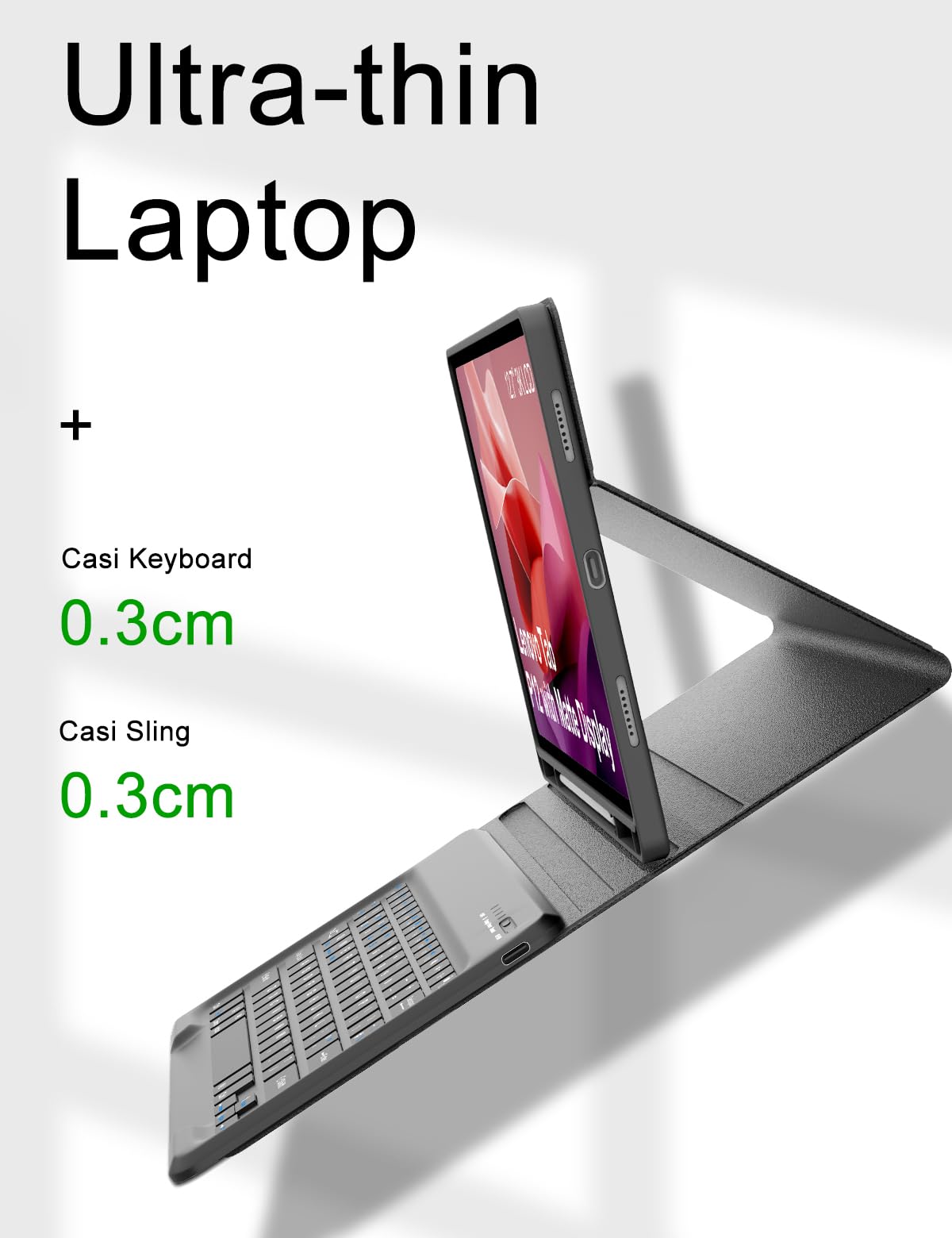 Amazon.com: Lenovo Tab P12 12.7'' 2023 Keyboard Case, Detachable