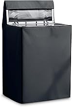 Robustt Waterproof Top Load Fully Automatic Washing Machine Cover for 6 kg, 6.5 kg, 7kg & 7.5 kg (Grey) - 59 x 59 x 86 cms