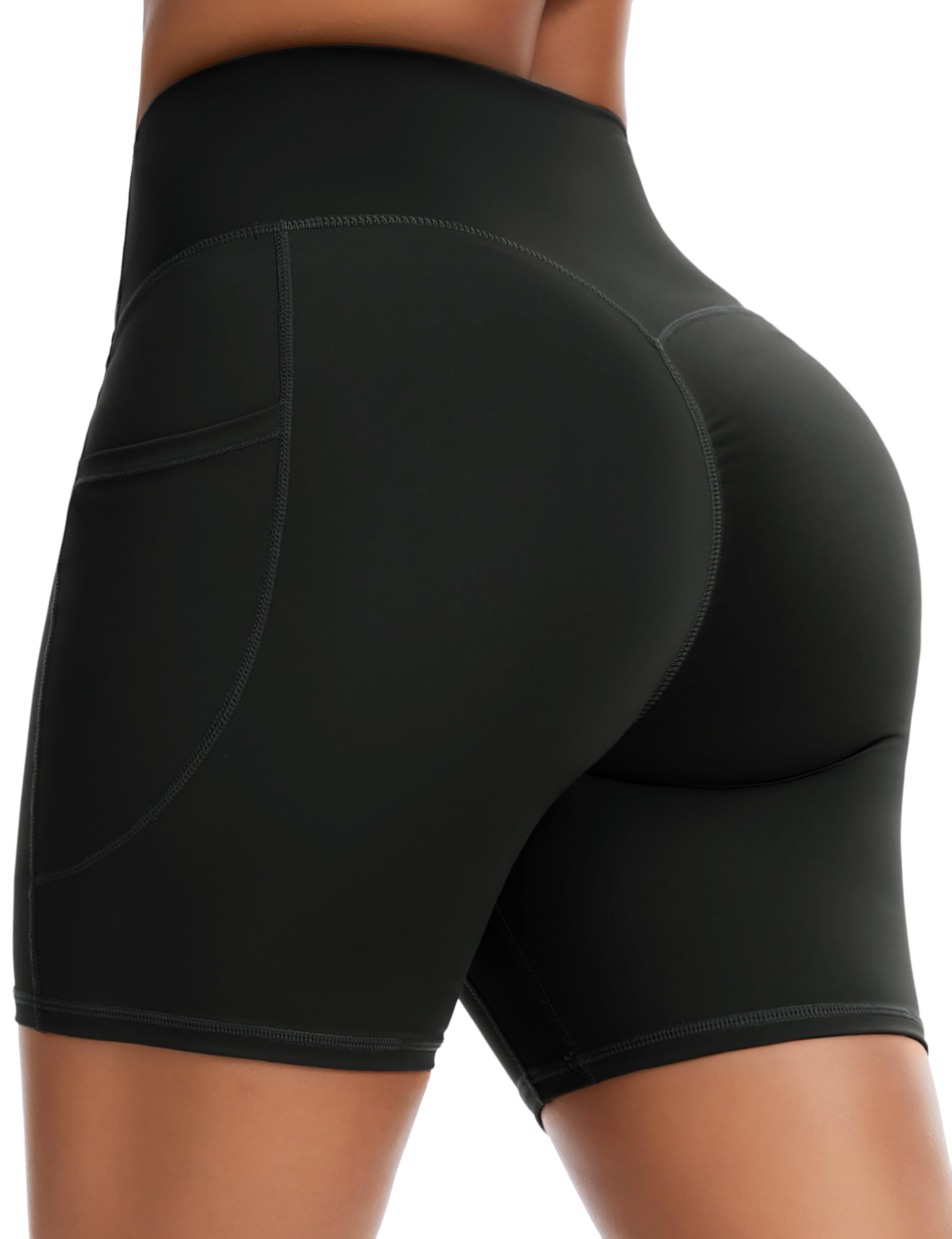 Photo 1 of THE GYM PEOPLE Women's Butt Lifting Yoga Shorts High Waist Workout Shorts