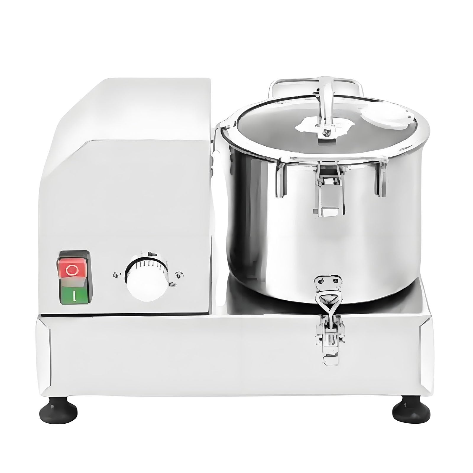 Picadora Verduras Comercial,1800W Procesador Alimentos 6L