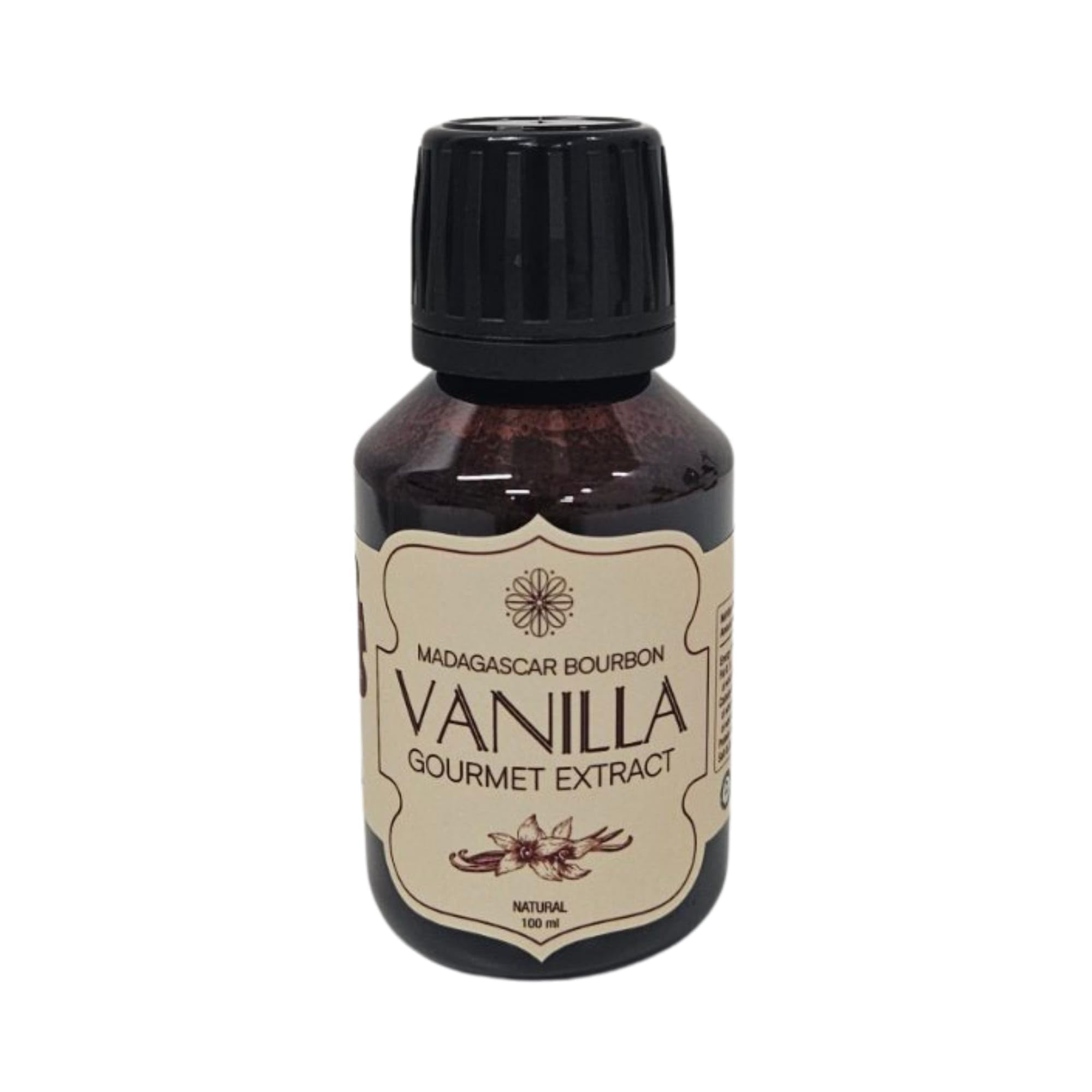 Vanilla Scientific Pure Bourbon Gourmet Vanilla Extract with Seeds - Madagascar 100% Natural Extract for Baking and Cooking - Alcohol Free, Gluten Free, Vegan, 100ml
