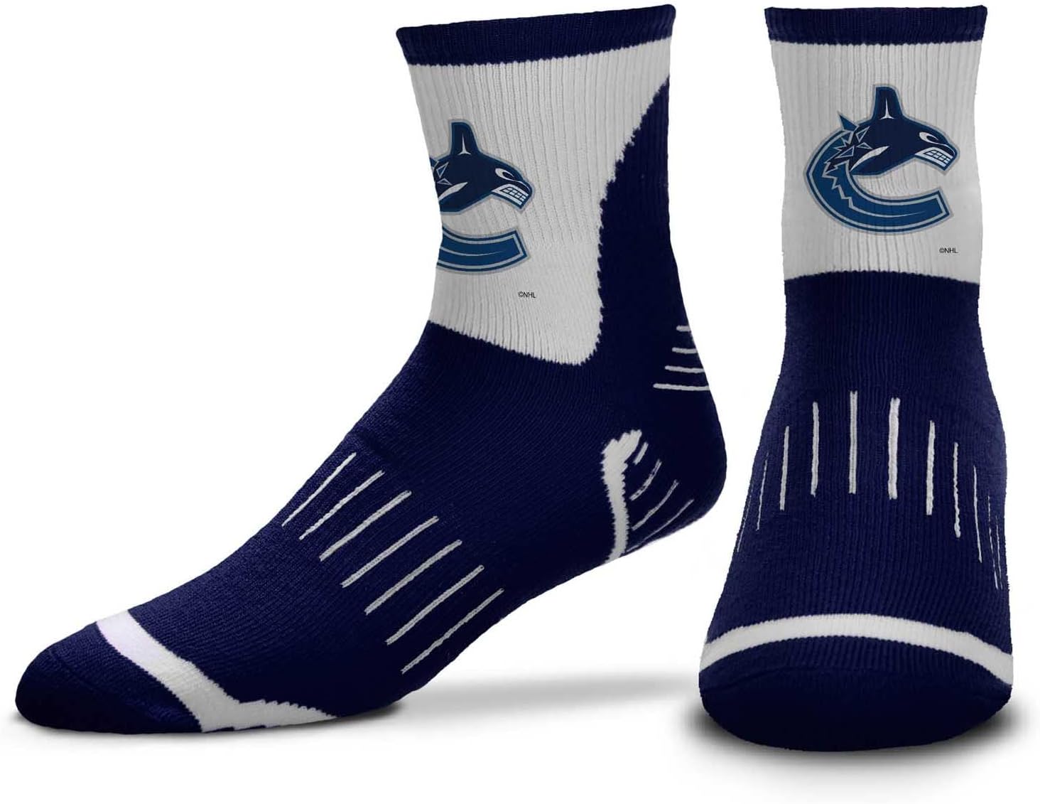 For Bare Feet NHL Adult Surge Team Mascot Mens and Womens Quarter Socks