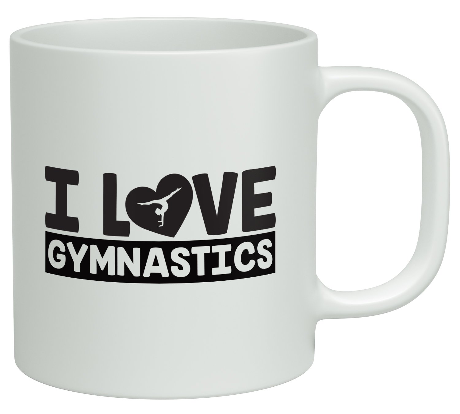 Shopagift I Love Gymnastics White 10oz Novelty Gift Mug Cup