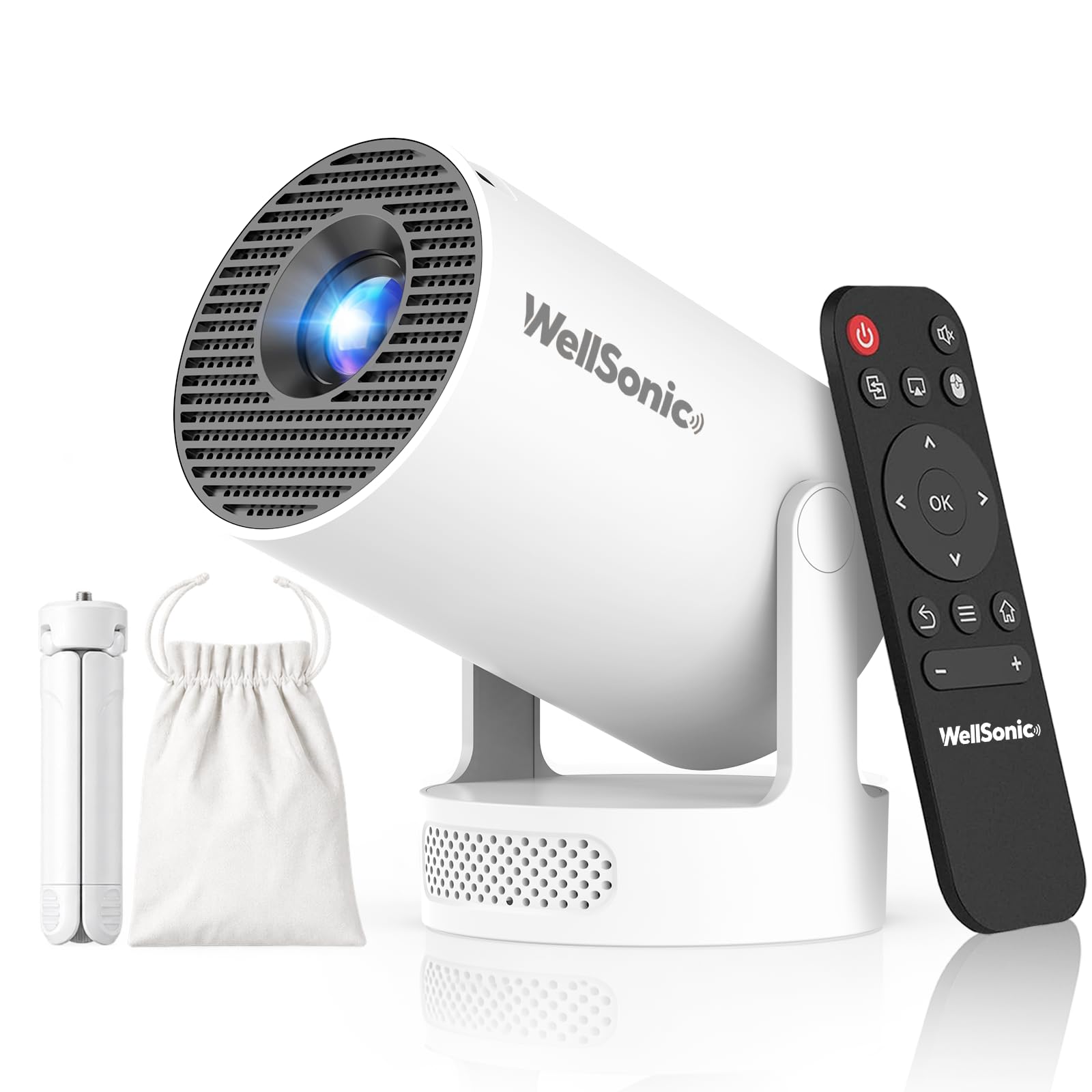Mini Projector with Wifi and Bluetooth, 5W Speaker