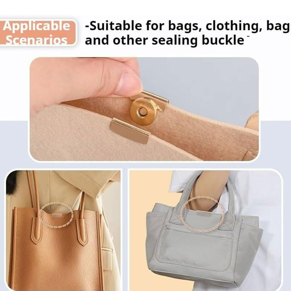 Juego de 10 botones para ropa, cierre magnético, resistente al desgaste, no requiere costura, clip magnético de metal, aleación, ahorro de tiempo, color dorado