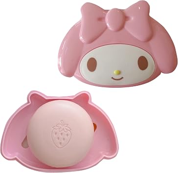 My Melody Soap Case - ملحق الحمام الوردي Kawaii اللطيف ، حاوية صابون السفر ، صندوق تخزين مقاوم للماء متين ، سهل التنظيف ، مثالي للمنزل ، صالة رياضية ، مغامرات خارجية - للأطفال والكبار