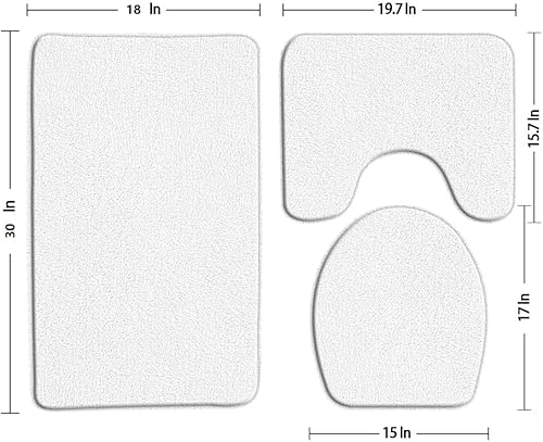 Miniatura 3 de ZKJSMGS Deer Forest - Juego de 3 alfombras de baño, diseño abstracto, árbol, alce, vida silvestre, rústico, vintage, tablero de madera, cabaña, casa