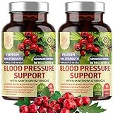 2-Pack N1N Premium Blood Pressure Support with Hawthorn and Hibiscus [13 Potent Ingredients],...