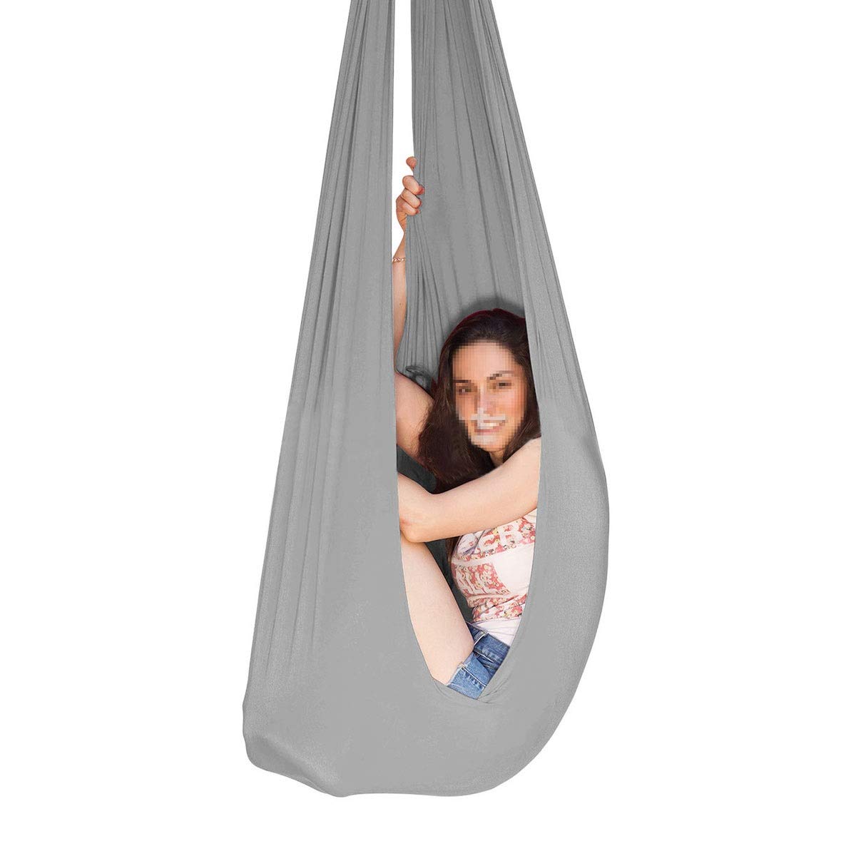 LHHL Cuddle Hammock Aerial Yoga Hammock Kit Elastic Anti-Gravity