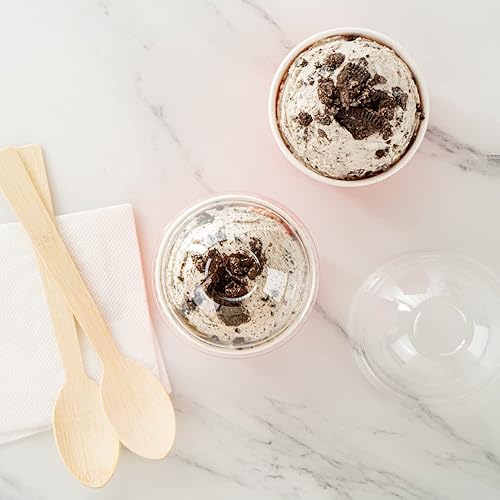 Miniatura 5 de Solo tapas tapas en forma de cúpula, 50 tapas de plástico transparente para tazas de Coppetta To Go de 3 onzas - Las tazas se venden por separado,