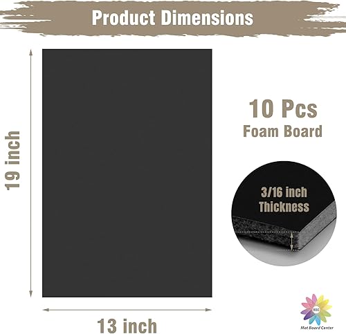 Miniatura 10 de MBC Mat Board Center Paquete de 10 tablas de espuma 11 x 14 pulgadas varios tamaños disponibles de 18 pulgadas de grosor tablas de espuma blanca sin
