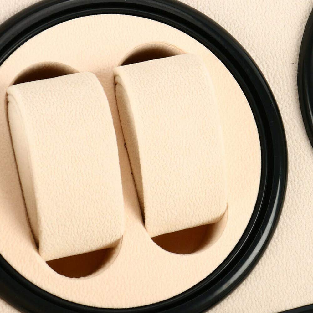 OUKANING Caricatore per orologio automatico per 4 + 0/4 + 6 orologi, processo di cottura della vernice, scatola per orologio automatica in velluto + piastra in fibra centrale, con motore silenzioso