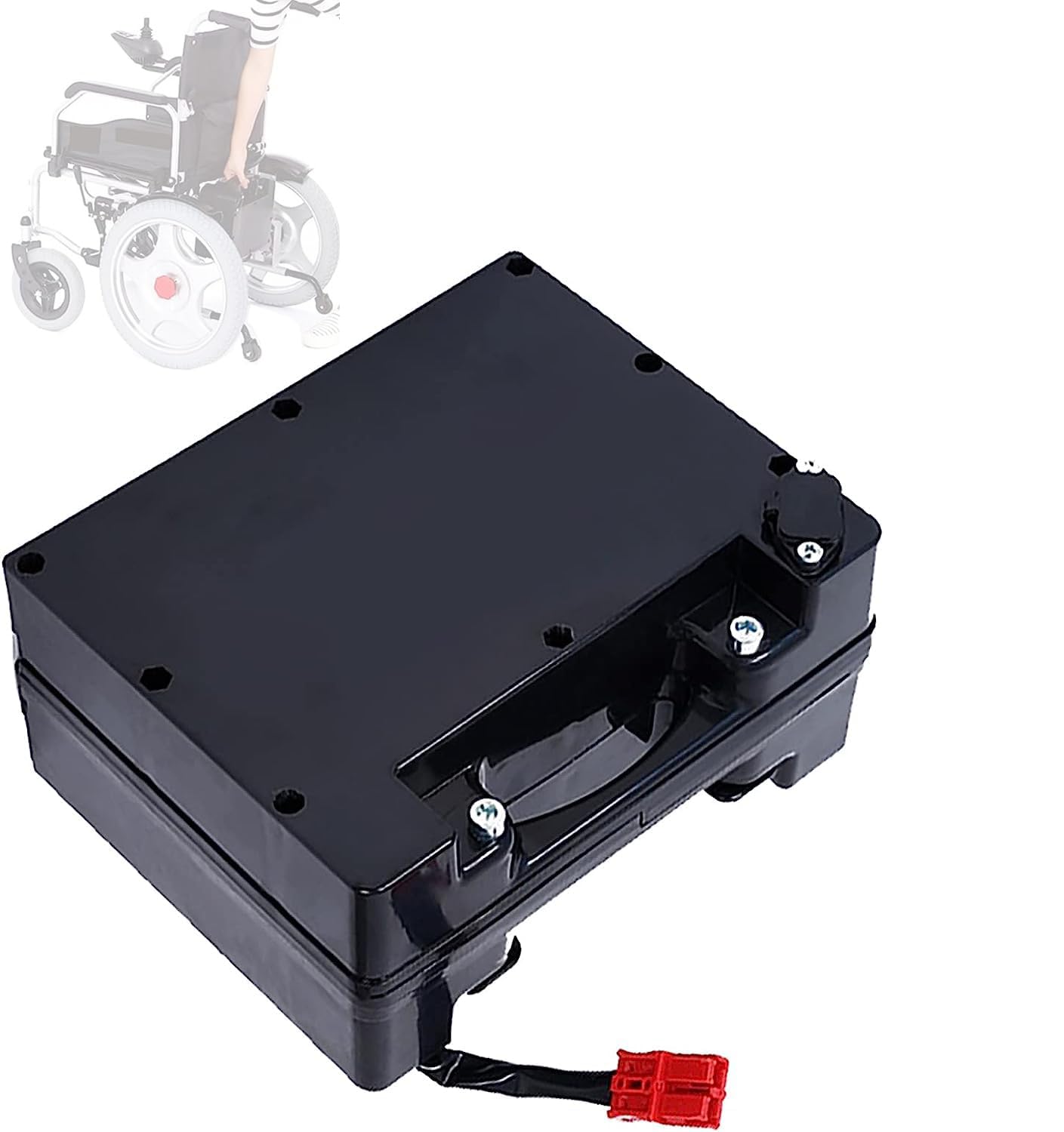 WILLQLithium Battery Pack 24V 18AH 20AH 25AH 30AH 24 Volt Electric Wheelchair Battery, Li-Ion Battery Dedicated To Electric Wheelchairs Replaceable Lead-Acid Battery,Anderson 1,30AH