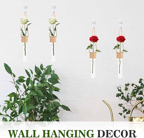 Miniatura 2 de ARTORA Maceta de cristal colgante para propagación de plantas, terrario, montaje en pared, florero decorativo para cultivo de plantas hidropónicas,