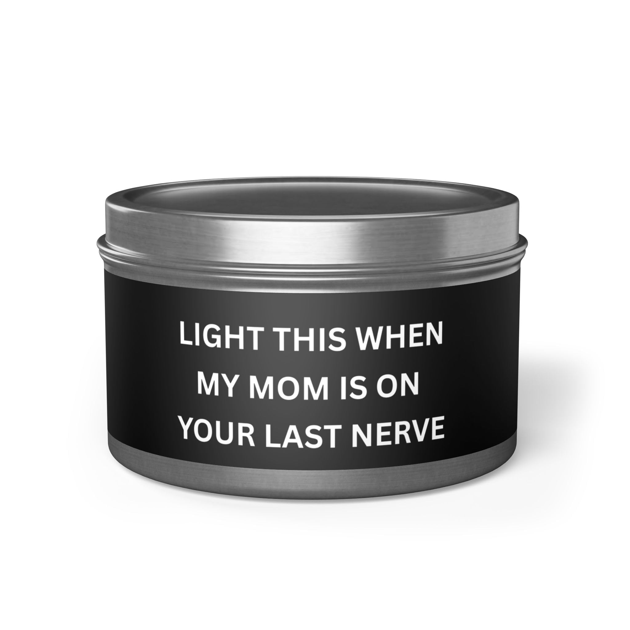 Funny Mom-Related Tin Candles, Humorous Gift for Mom, Relaxation for Stress Relief, Unique Mother's Day Present