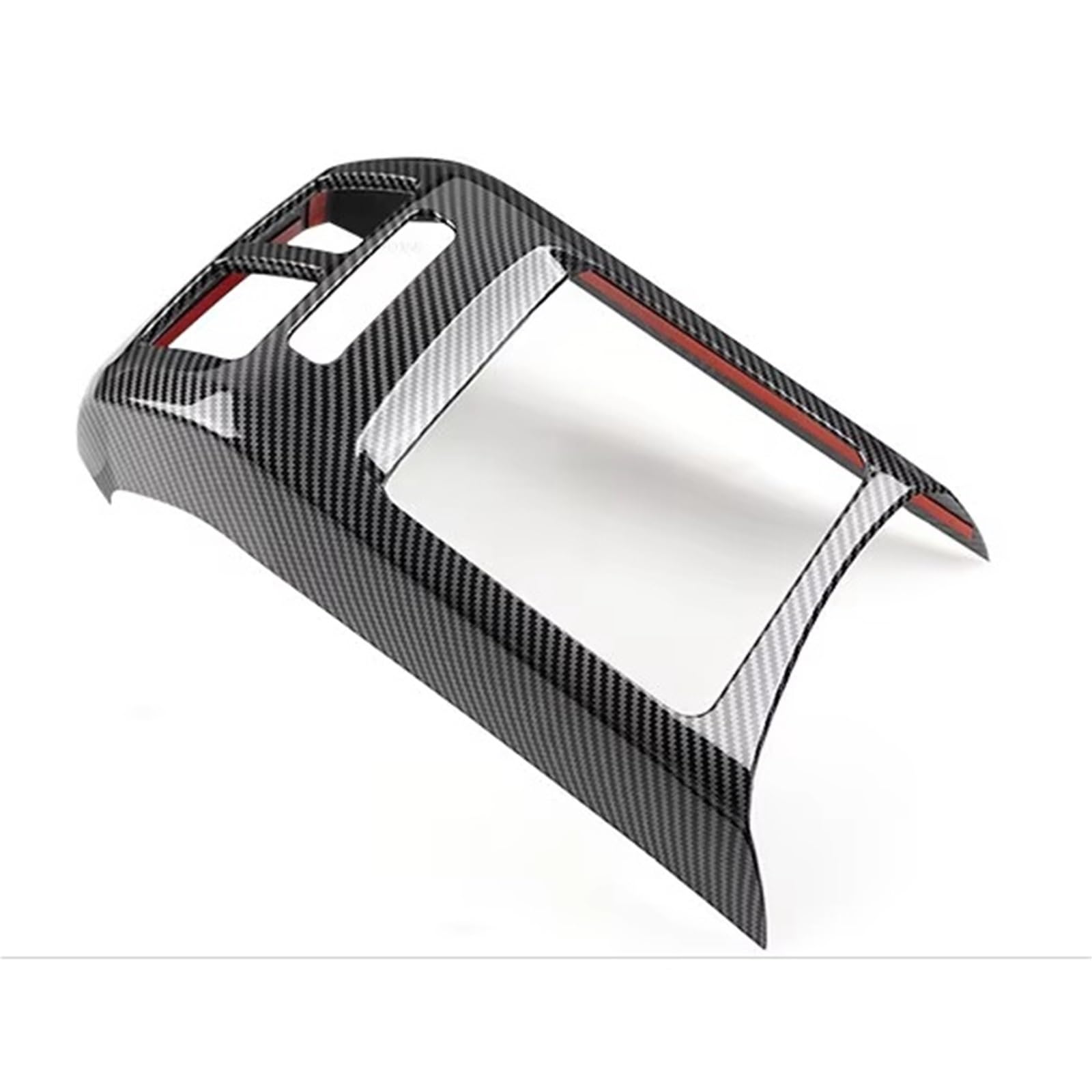 Adorno Salida De Aire Compatible Con MK6 2008-2013 Caja De Reposabrazos Control Central Coche Cubierta Salida Aire Acondicionado Trasero Accesorios Ajuste Grano Fibra Carbono