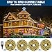 MZD8391 105FT 300LEDs Christmas Lights Outdoor Indoor 8 Modes for Christmas Tree Party Decoration, 100% UL Listed (Warm White)