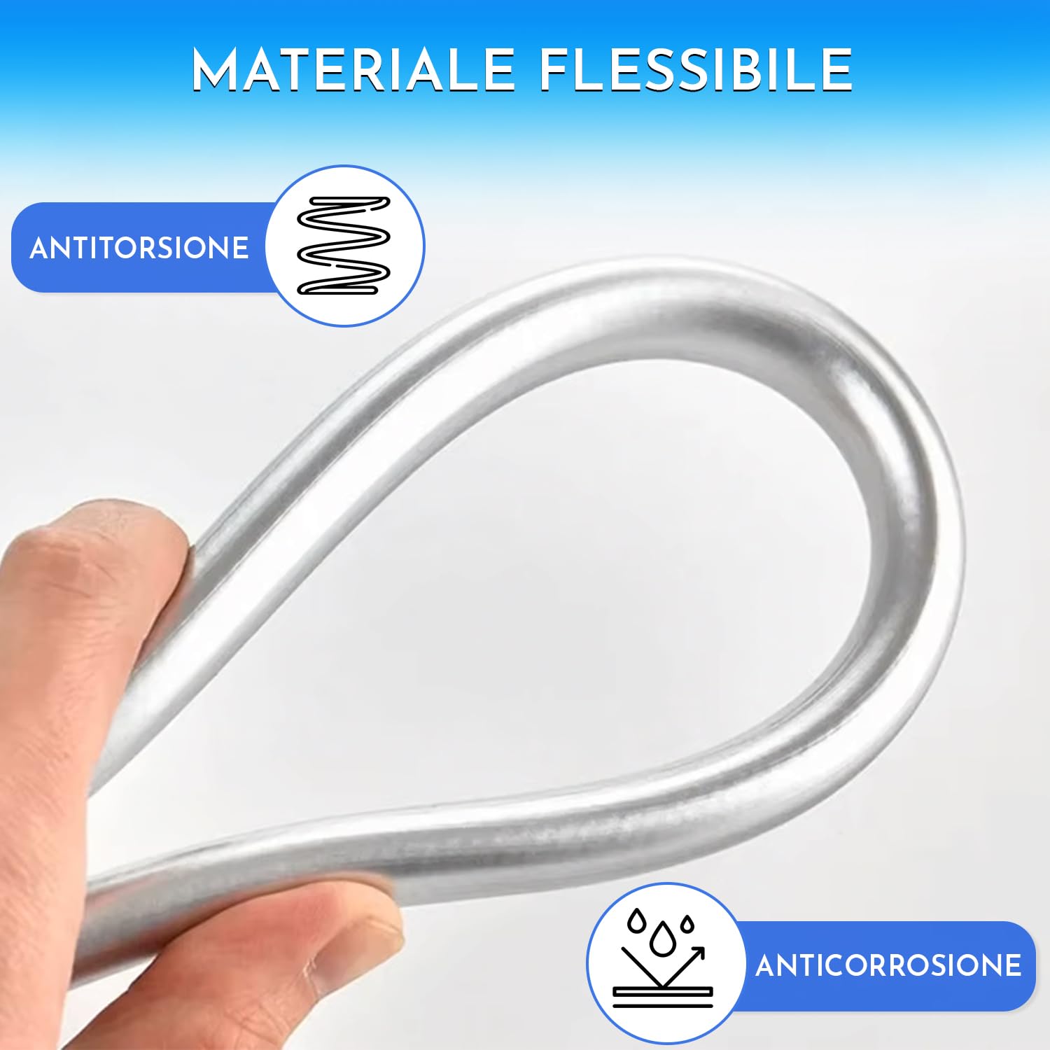 Tubo doccia 3 metri pvc flessibile raccordo universale antitorsione flessibile doccia 3m tubo flessibile doccia