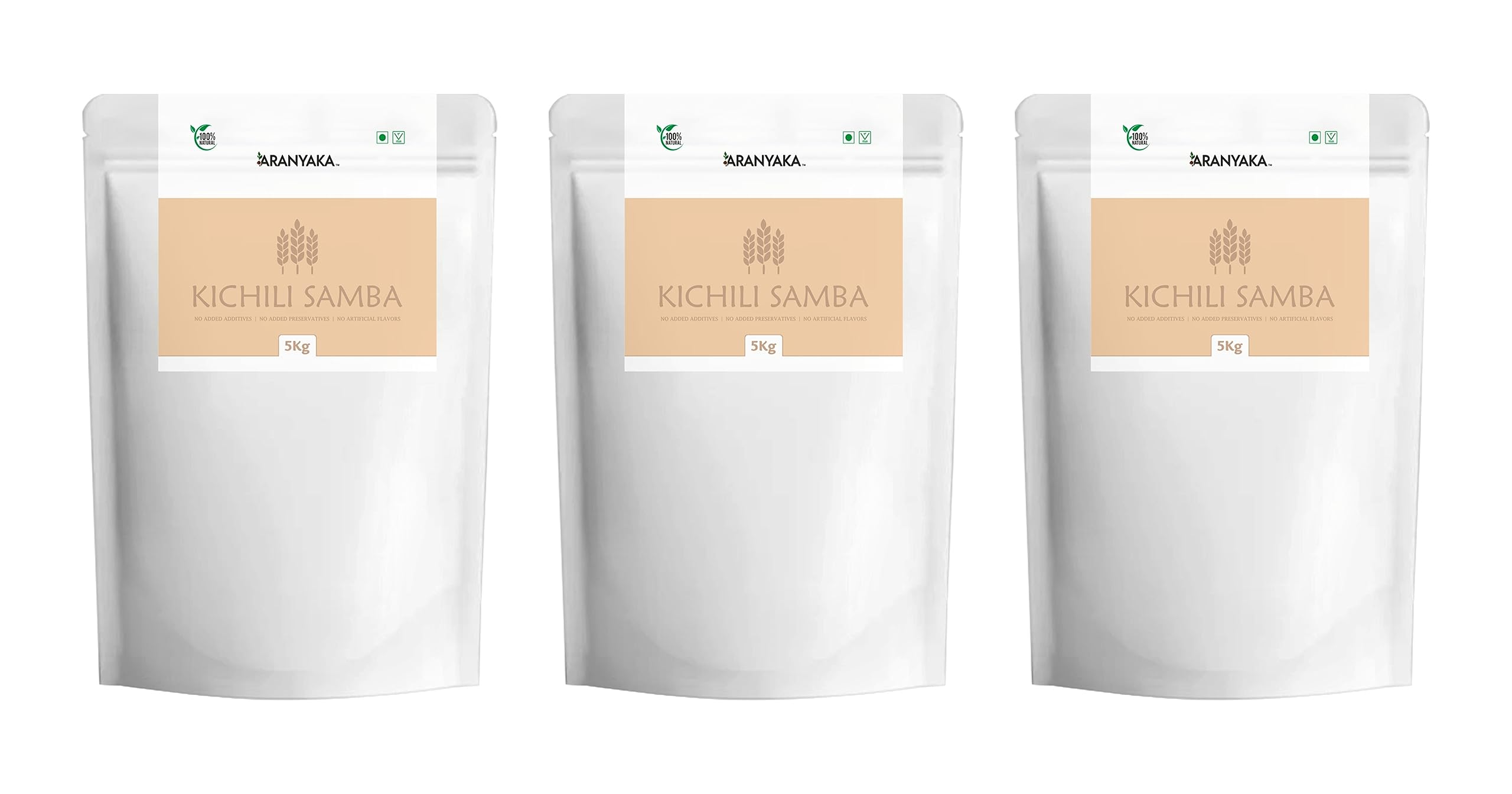 Aranyaka Athur Kichili Samba Parboiled Rice 15 Kg| Medium Grain,Unpolished|Attur Kichili Samba Rice | Khichadi Samba Rice|Grown with Sustainable and Healthy Farming Methods | (5Kg x 3) -15Kg in Total (B0CHFCJYBP) Amazon Price History, Amazon Price Tracker