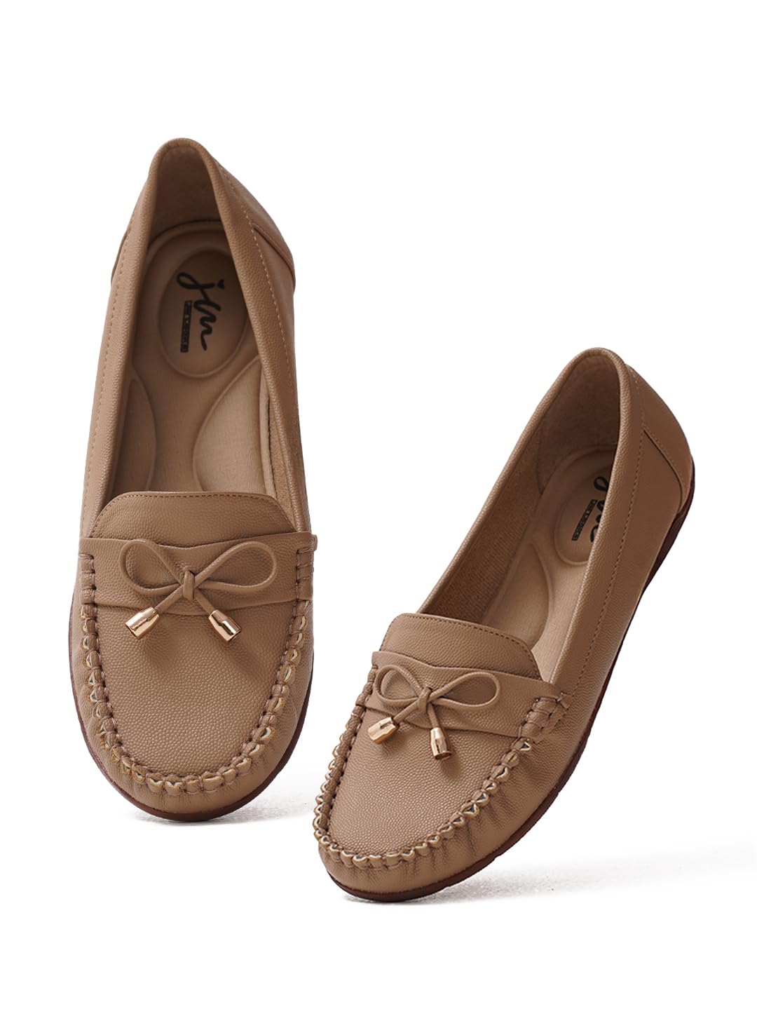 Women's Loafers with Bow Detail Stylish & Comfortable Slip-On for Women & Girls-image-41