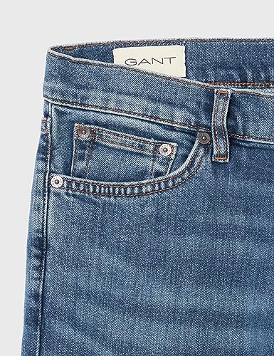 Gant Para Homem. 1000261 CalçAs De Ganga De Corte Regular Azul (36/36), Casual, AlgodãO, Denim - 2