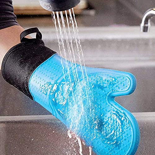 Guantes de silicona resistentes al calor con superficie antidesgaste 5