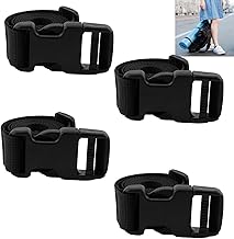 4 Pièces Sangles d'Emballage Réglables, Sangle Valise Voyage, Sangle pour Valise,Ceinture à Bagages Réglable,Ceintures de Valise de Réglables, Sangles de Valise,Sangles de Bagage Réglables avec Boucle