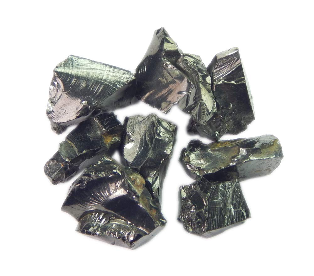 Natural Elite Shungite free size rough stones for chakra balancing and jewelry making 10 grams approx