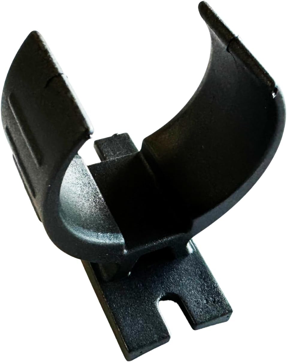 Generic 7 Way Round to 5 Way Flat Coiled Trailer Adapter/Connector with Trailer Clip and Upgraded UV Coating (7') - Coiled, Extendable, Double Prong 7 Way Adapter, and Trailer Clip, Black