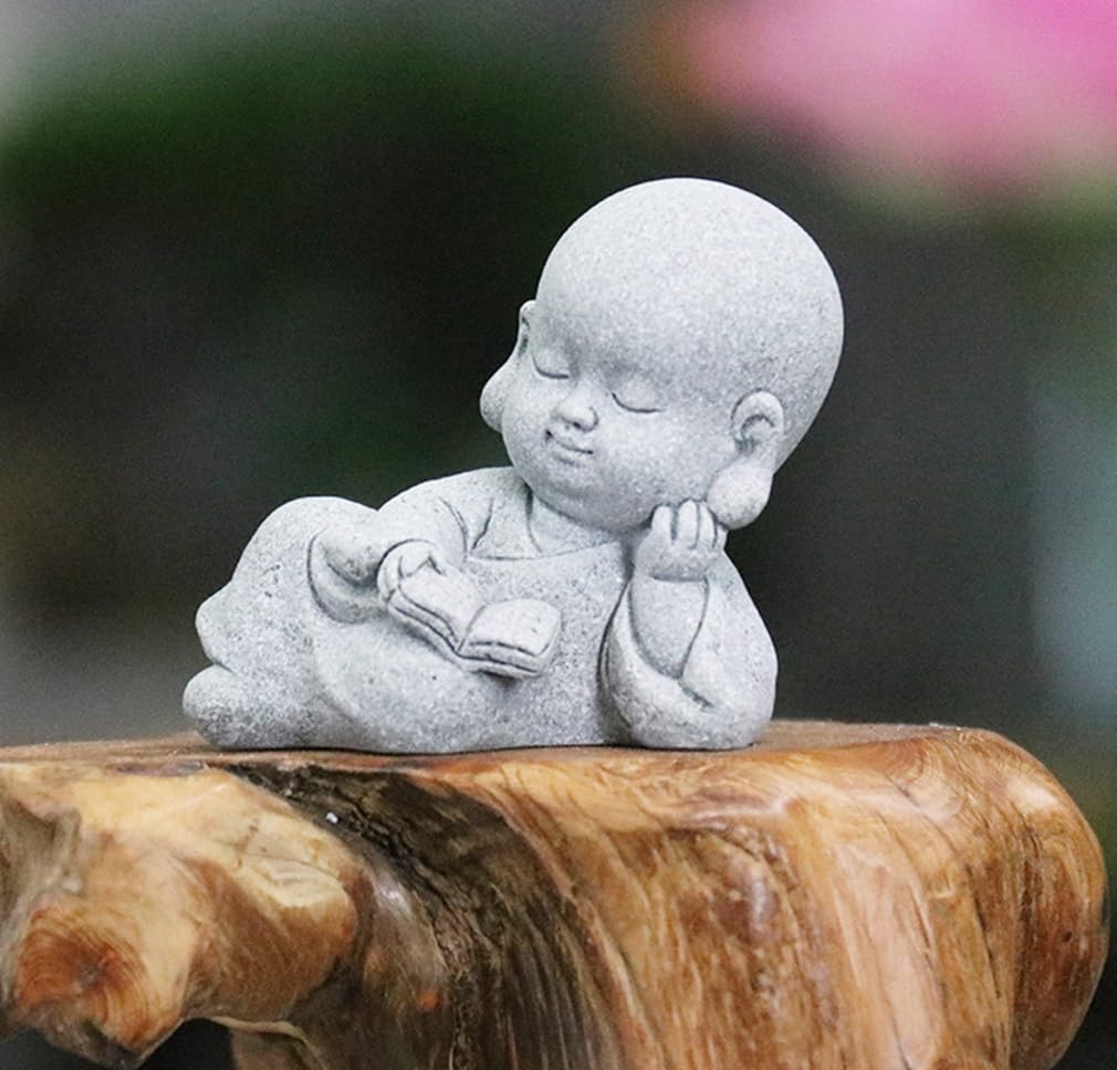 Amazon.co.jp: Kaimed お地蔵様 寝る 置物 祈り地蔵 仏像 お守り 癒し