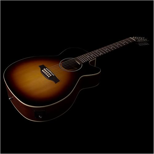 Miniatura 4 de Seagull Guitarra acústica de 12 cuerdas, derecha, Sunburst, Full (051984)