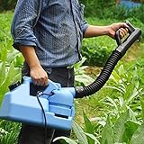 【Volume di spruzzo flessibile】Spruzzare 20-26 piedi di prodotto chimico / liquido per massimizzare l'atomizzazione. E c'è un interruttore regolabile, in modo da poter cambiare facilmente il flusso della macchina della nebbia utilizzata a metà. Con una dimensione media delle particelle da 20 a 50 micron, è un atomizzatore ideale per soddisfare le esigenze di irrorazione ULV.