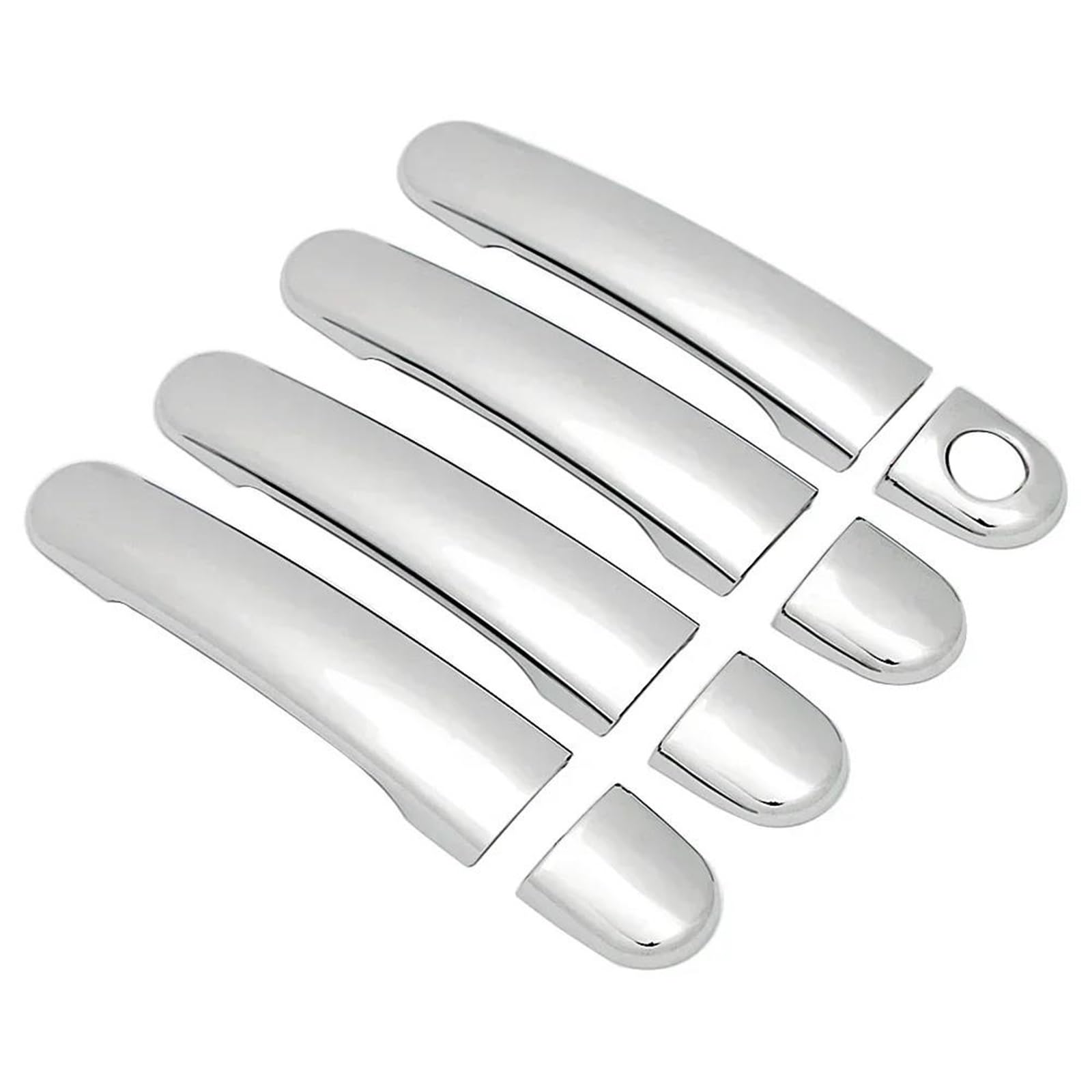 YSDSLS Sleek Door Handle Chrome Door Handle Cover Trim Door Bowl Cover Car Styling for Skoda for Fabia MK1 MK2 2000 2013