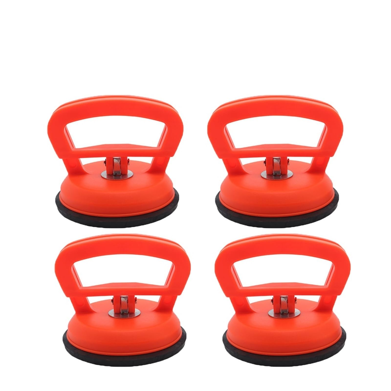 Leprem Rosso 4Pcs Glass Heavy Duty Suction Cups Car Dent Repair Strong Suction Cup Car Bump Puller(Rosso)
