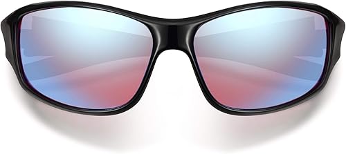 Pilestone TP-028 Lens B - Lentes para daltónicos, estilo deportivo para uso en interiores y exteriores fuertesseveros, NegroAzul