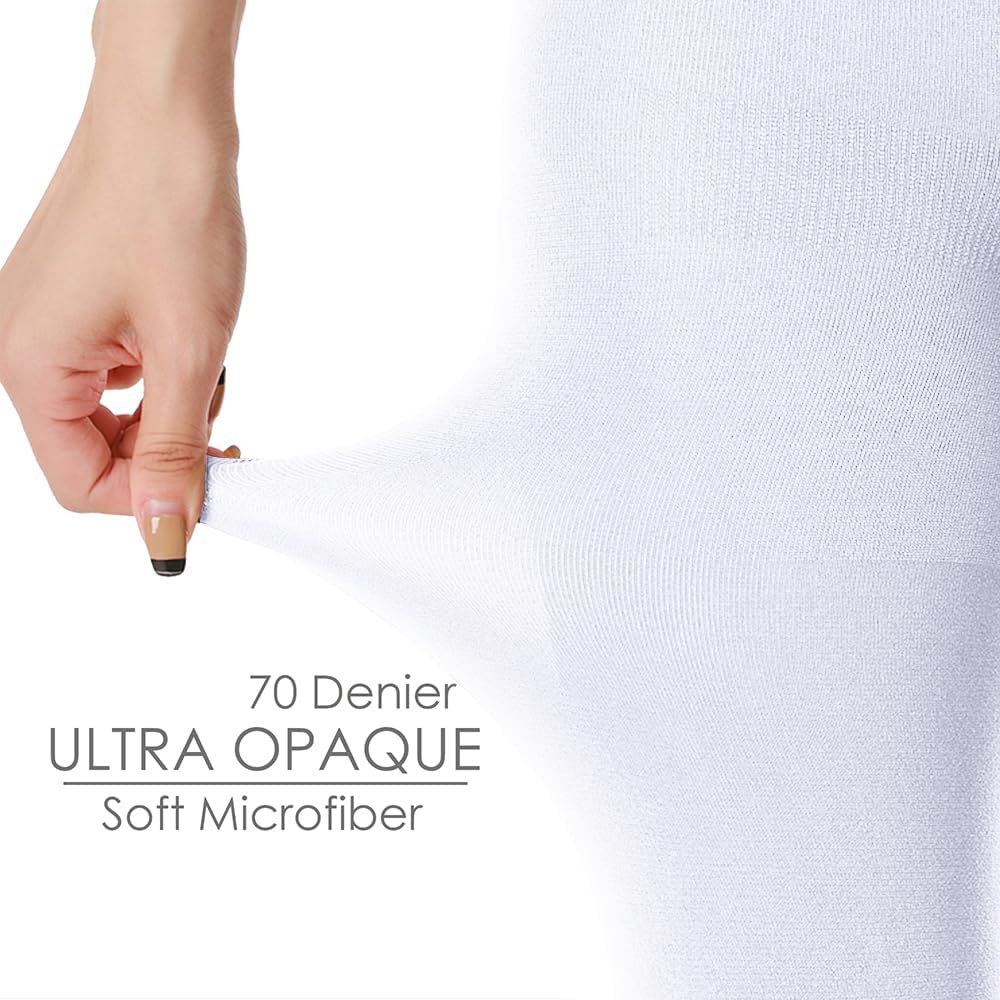 G&Y Semi Opaque Tights for Women - 70D Microfiber Control Top Pantyhose - Image 3