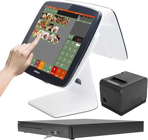 Vista 7 de Restaurantes y Bar Smart Touch POS System con impresora POS Software Cajas registradoras SET02