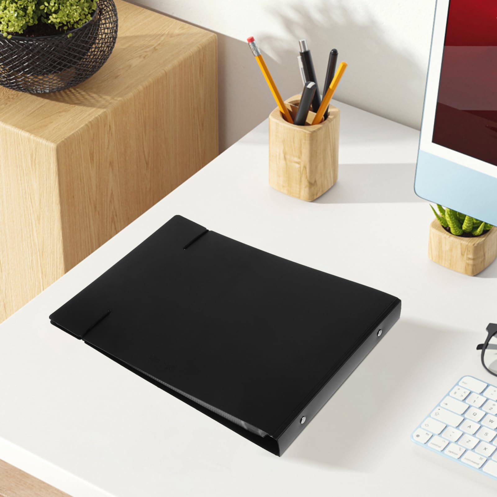 Gadpiparty Raccoglitore Per Degli Assegni Organizzatore Di Documenti Finanziari Album Per Fatture Con Tasche Per Ricevute e File Soluzione One Per Ufficio