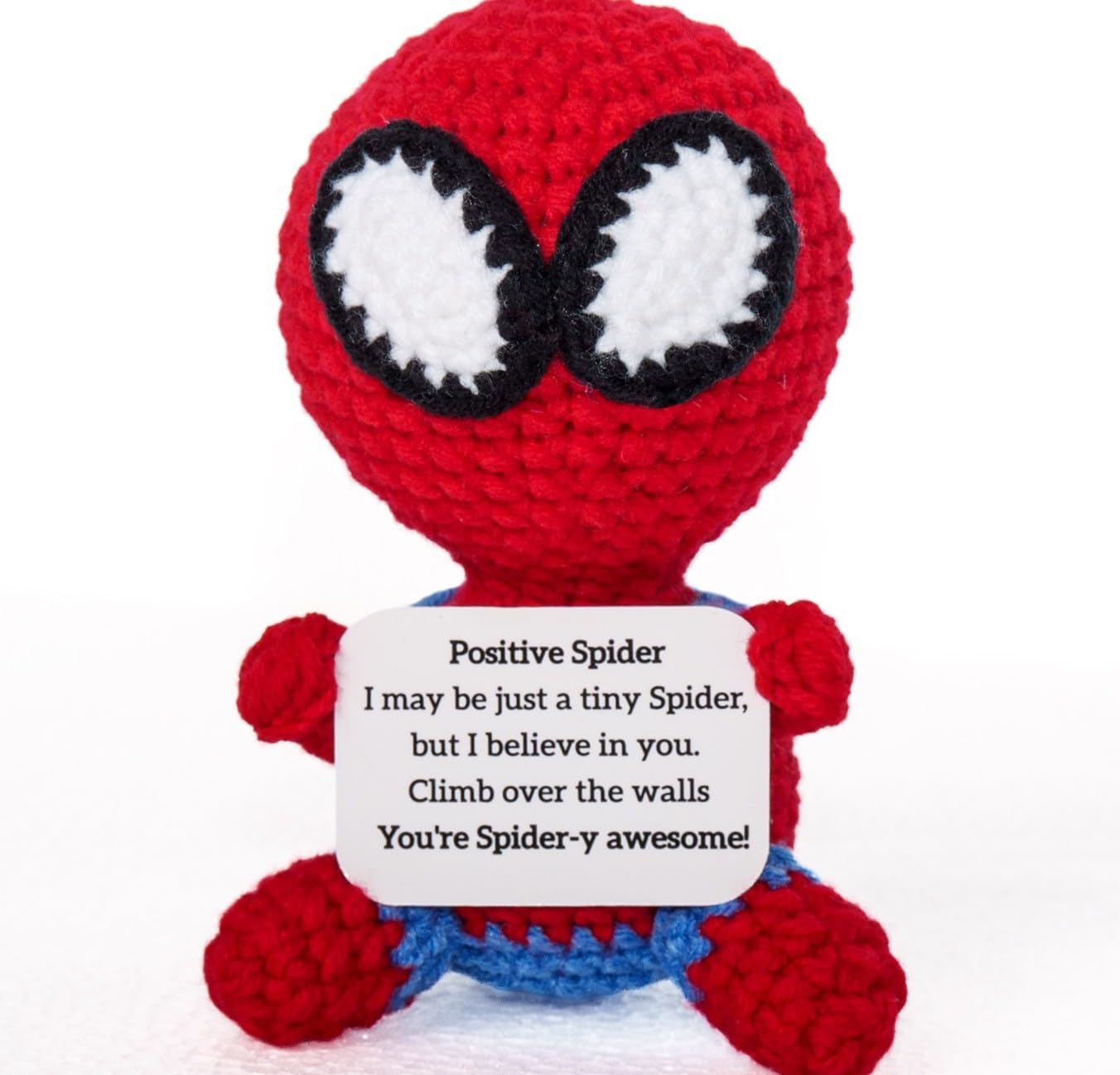 Lenoka Crochet/Cute Mini Emotional Support Turtle Handmade Gift - Perfect Emotional Support Gifts for Friends, Students, and Women; A Funny, Cheap, and Unique Surprise Gifts (red)