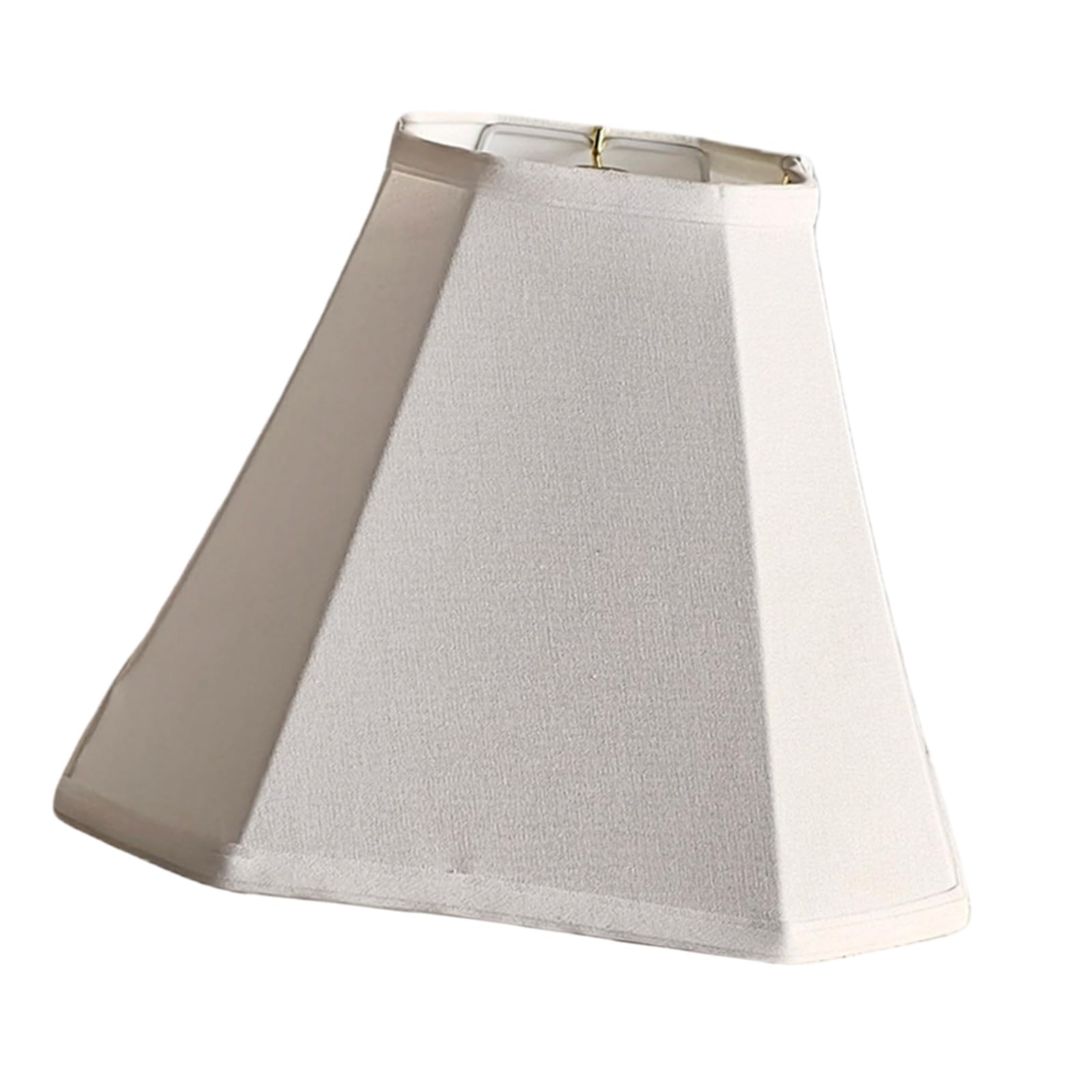 Laikoutd White Fine Iinen Modern Americans Fabric Octagonal Lampshade Soft Light Filtering For Home Fabric Lightshade